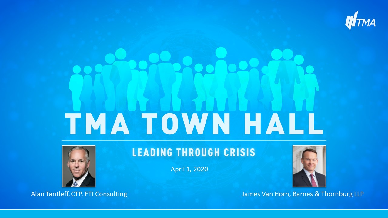 TMA Town Hall for April 1, 2020