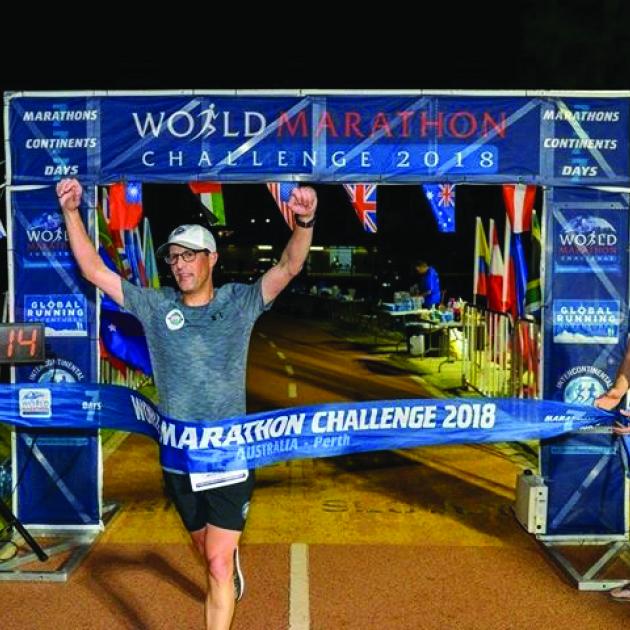 Joshua Cohen, World Marathon Challenge